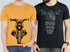 Bike & Dug Dug Graphic Combo T-Shirts