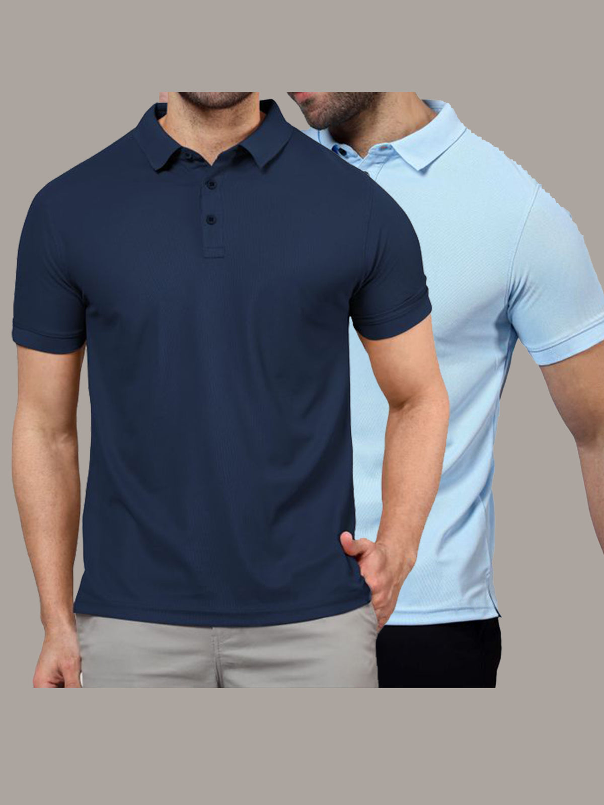 Blue & Mint Blue Polo T-Shirts Combo Pack