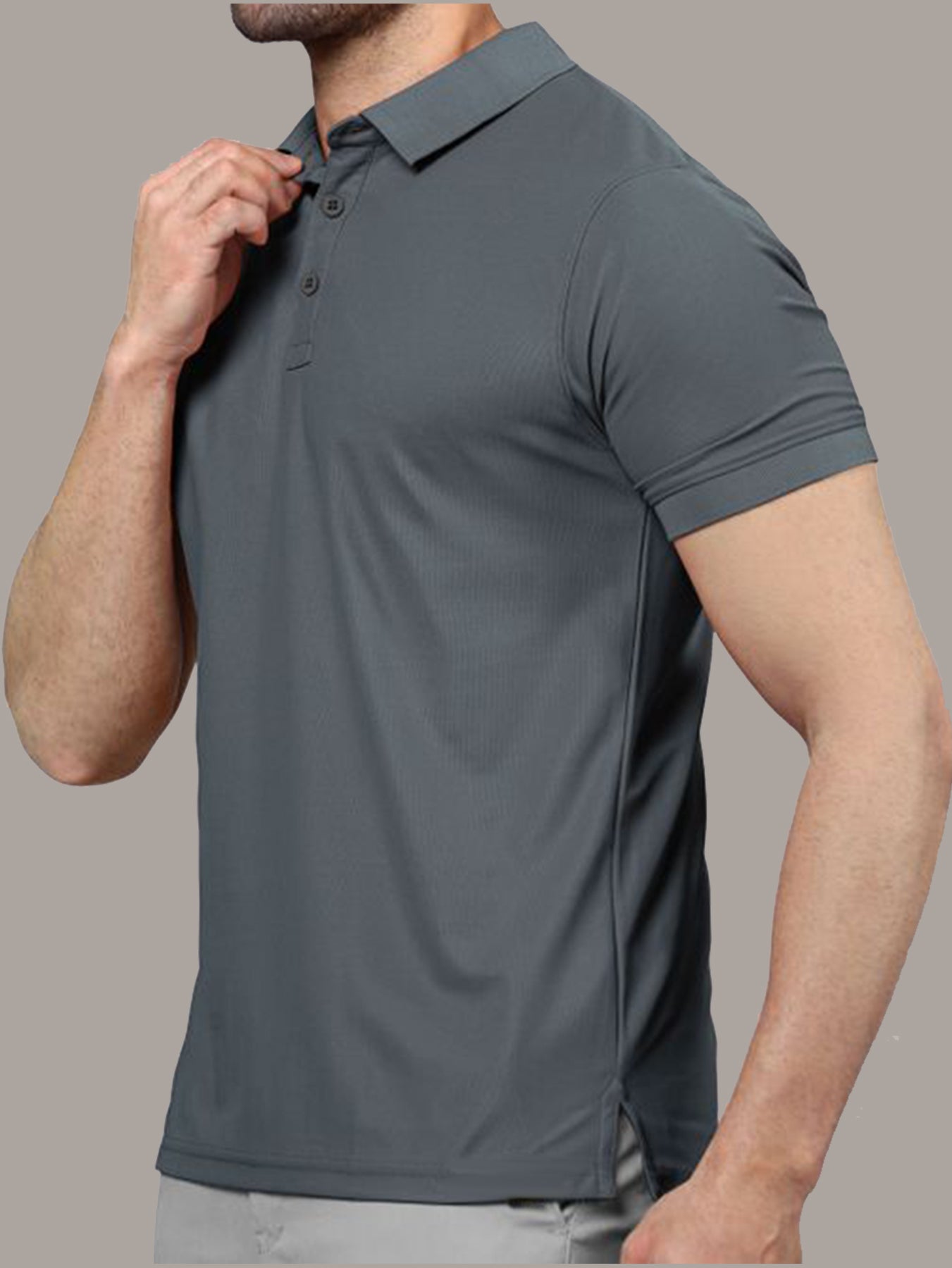 Dark Grey & Blue Polo T-Shirts Combo Pack