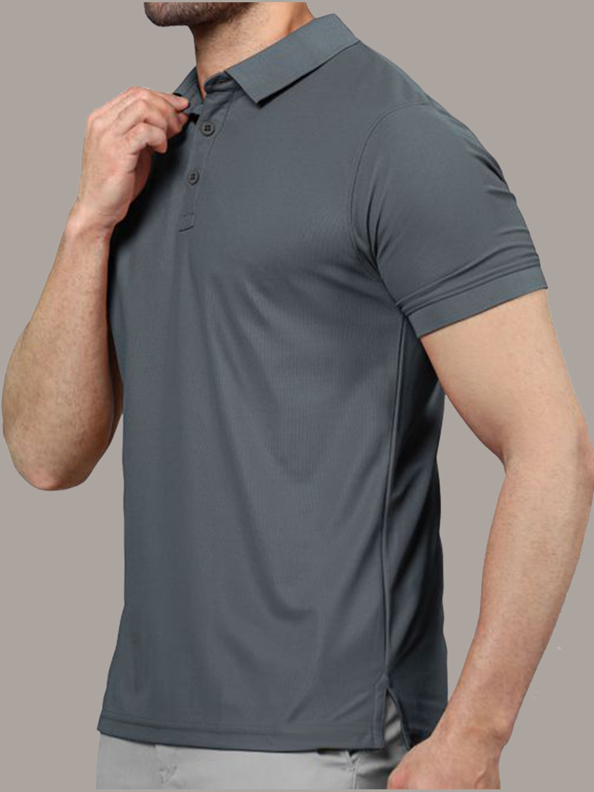 Dark Grey Polo T-Shirts