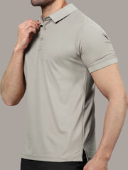 Light Grey & Maroon Polo T-Shirts Combo Pack