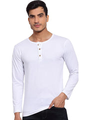 Stylish Full Sleeves Henley T-Shirt