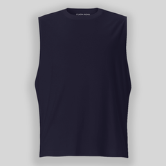 Plain Blue Sleeveless T Shirts