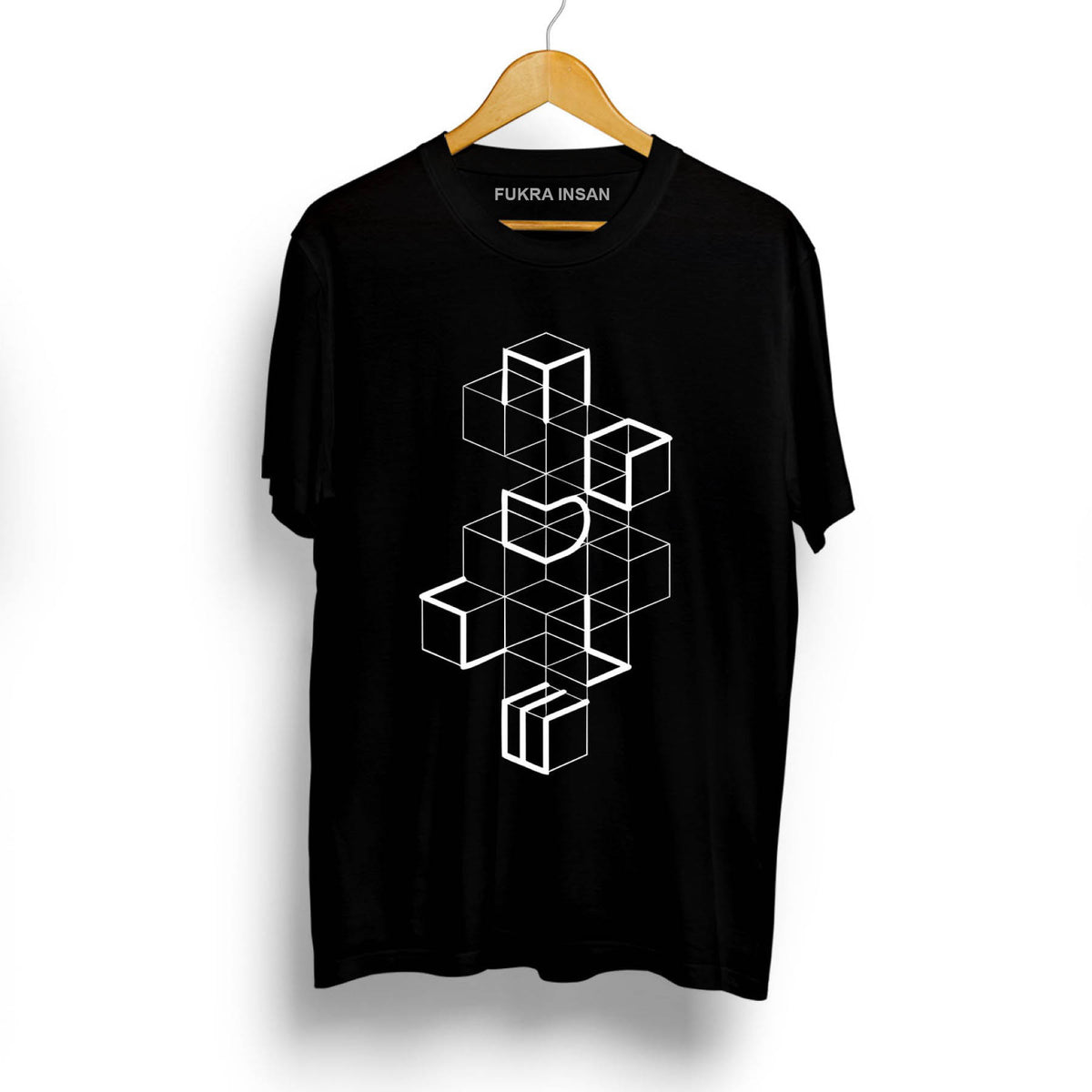 White Boxes Black T-Shirt