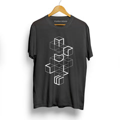 White Boxes Black T-Shirt